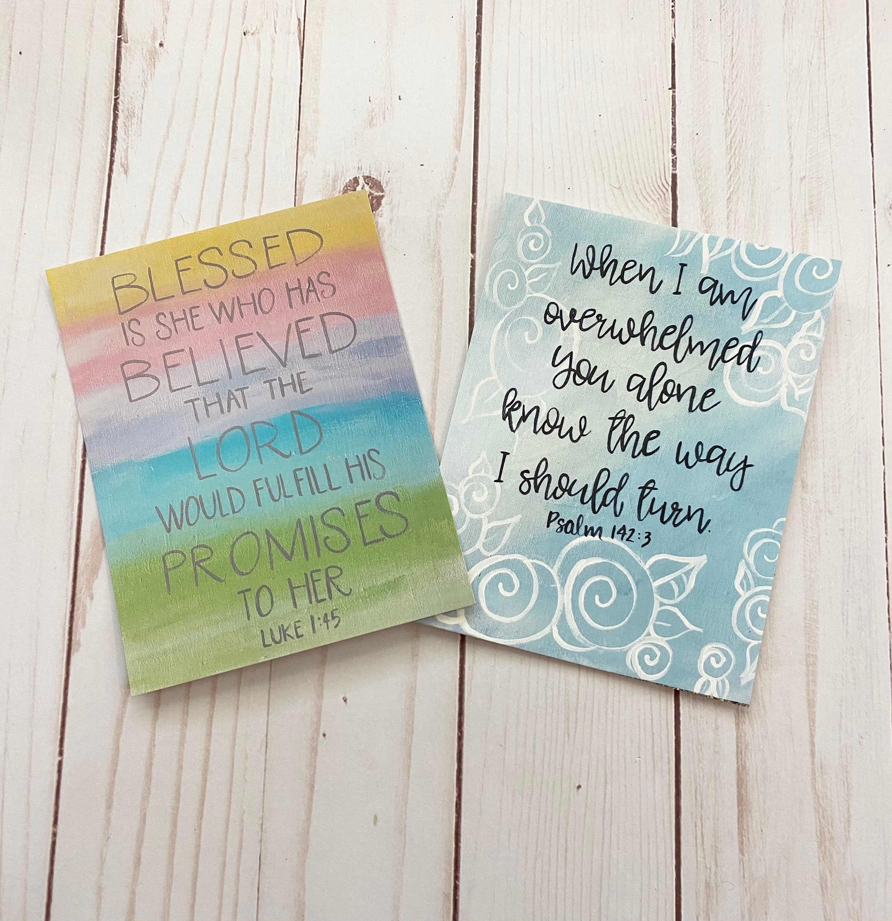 Religious Note Cards Christian Postcards Bible Verse Etsy