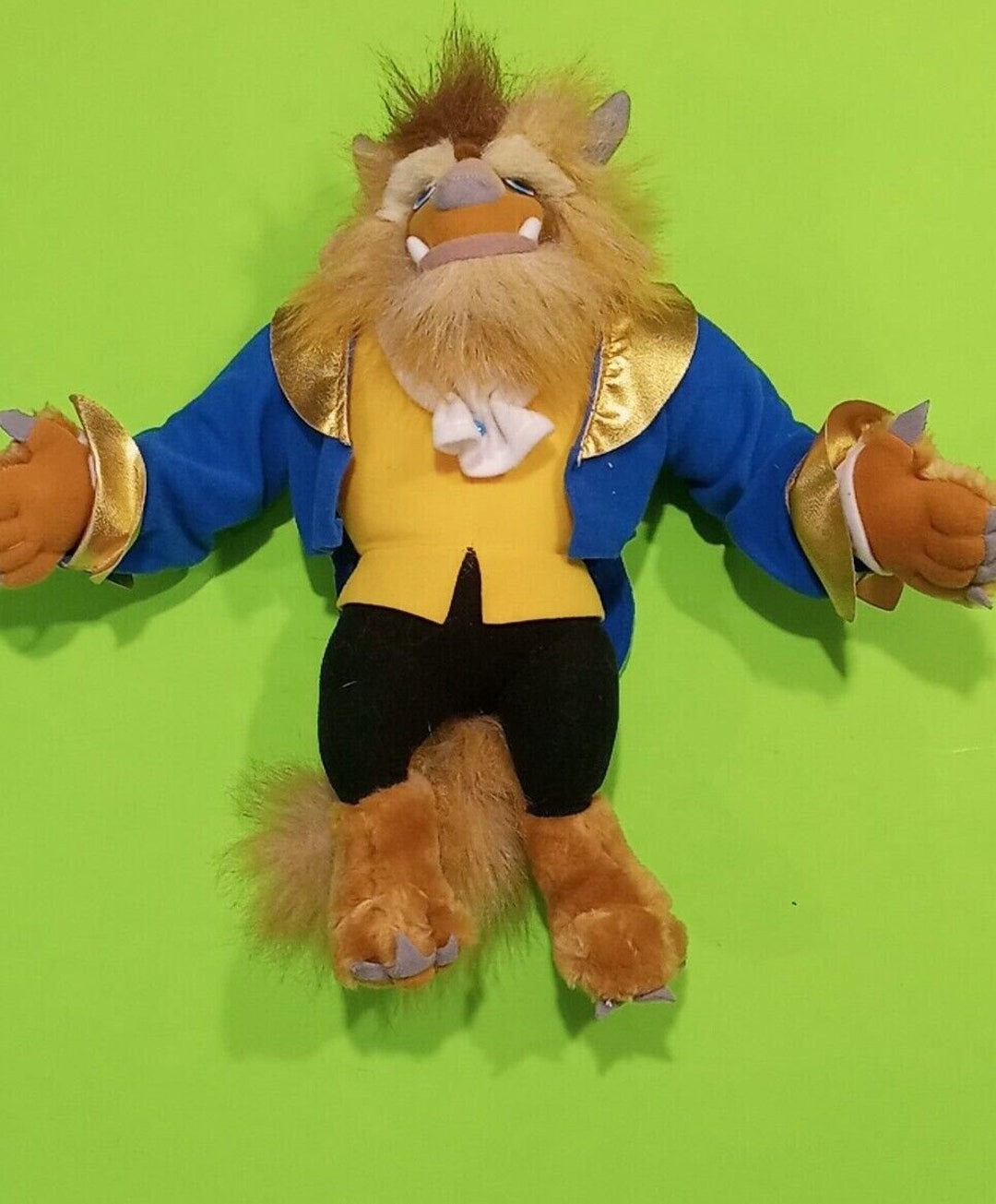 Beauty & the Beast Vintage Beast Plush Disney Mattel 1992 15 Etsy