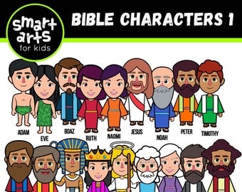 Bible Characters Clip Art 1 - bible based - bible characters - SVG cricut - png clip arts - religion - instant download - bible story