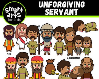 Parable of Unforgiving Servant Clipart - bible based - bible characters - SVG Cricut - png clip arts - VBS - Sunday School - bible story