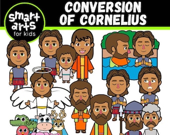 Conversion of Cornelius Clipart - bible based - bible characters - SVG Cricut - png clip arts - VBS - Sunday School - bible story