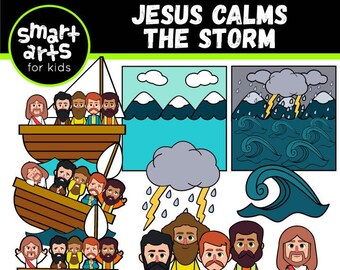 Jesus Calms Storm Etsy