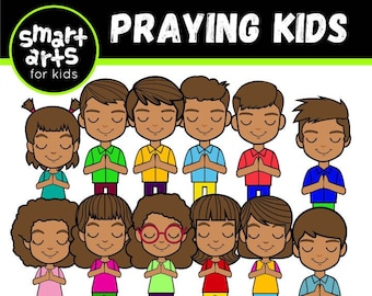Bidden kinderen illustraties - op de bijbel gebaseerd - bijbelfiguren - SVG Cricut - Vector - zondagsschool - VBS - instant download - bijbelverhaal