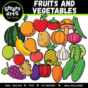 Fruits and Vegetables Clip art - vegetables - instant download - fruits - SVG Cricut - png clipart - digital graphics - graphics artwork