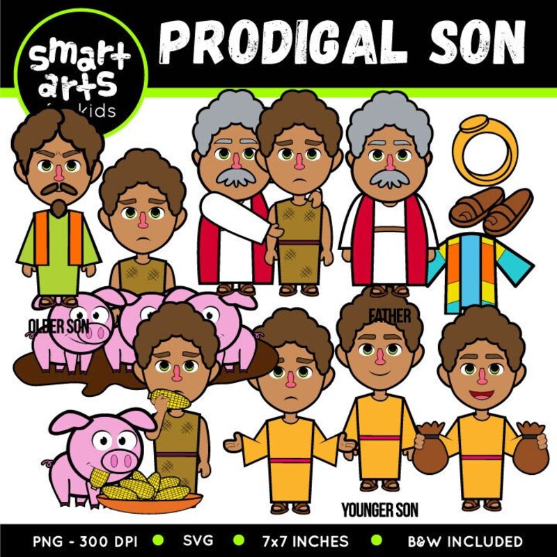 The Prodigal Son Clipart - Etsy