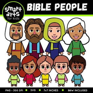 Bible People Clip Art - bible based - bible characters - bible story - VBS - SVG Cricut - Vector - bible people - sunday school