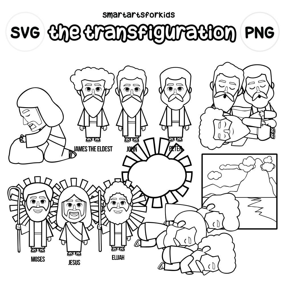The Transfiguration Clipart - Bible Based - Bible Characters - SVG ...