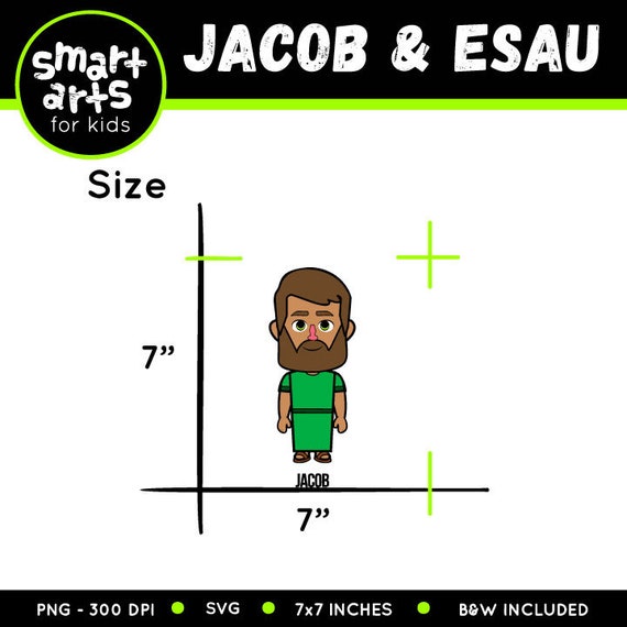 Jacob And Esau Clip Art Bible Based Bible Characters VBS Instant.