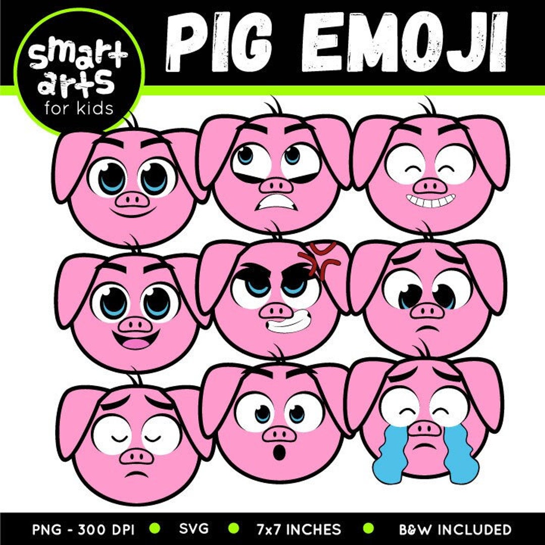 Pig Emoji Clip Art Cartoon Pig Emoji Instant Download - Etsy Pig Emoji Clip Art Cartoon Pig Emoji Instant Download - Etsy