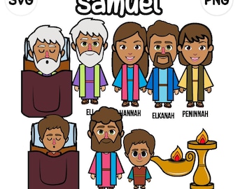 Samuel Clip Art- bible based - bible characters - VBS - instant download - SVG Cricut - sunday school - bible story