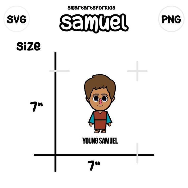 Samuel Clip Art- bible based - bible characters - VBS - instant download - SVG Cricut - sunday school - bible story image 2
