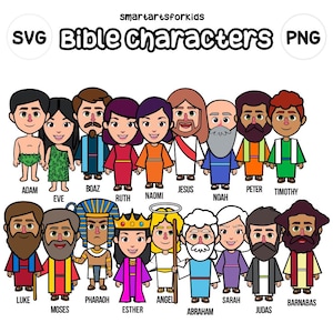 Bibelfiguren Clip Art 1 - bibelbasiert - bibelfiguren - SVG Cricut - png Clip Art - Religion - sofortdownload - Bibelgeschichte