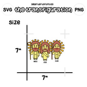 The Transfiguration Clipart - Bible Based - Bible Characters - SVG ...