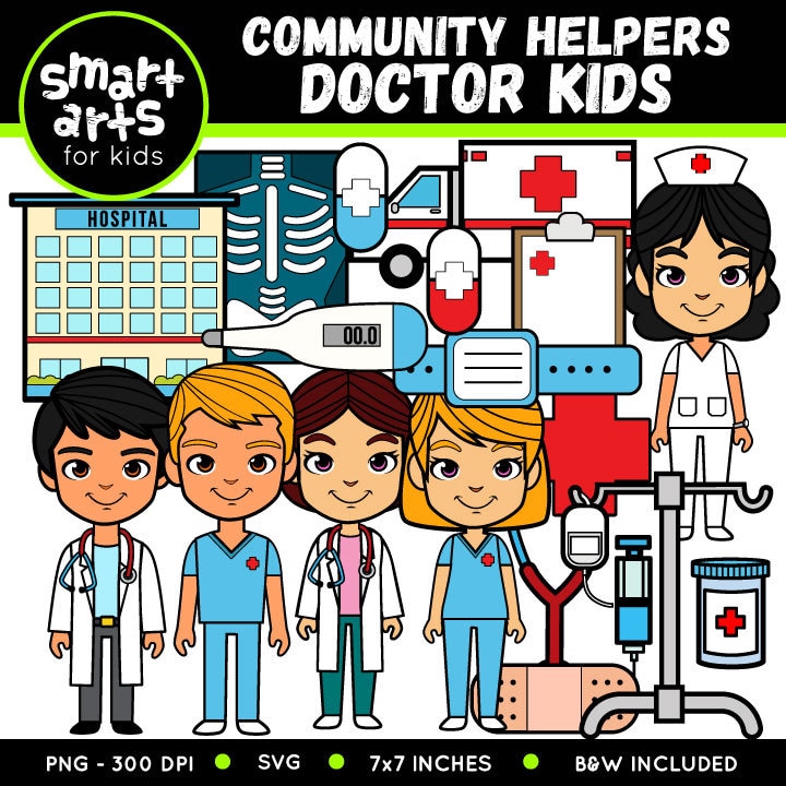 Community Helpers Bundle 2 Clipart - Art for Kids - Helpers Clip Art ...