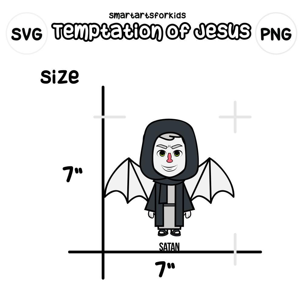The Temptation of Jesus Clipart - Bible Based - Bible Characters - SVG ...
