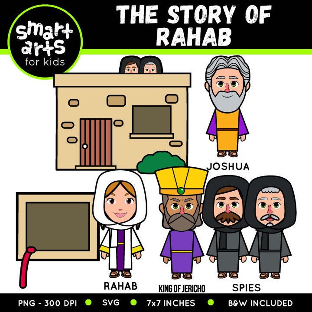 Rahab Graphics The Story of Rahab Clip Art Bible Based Bible Characters - Etsy Singapore