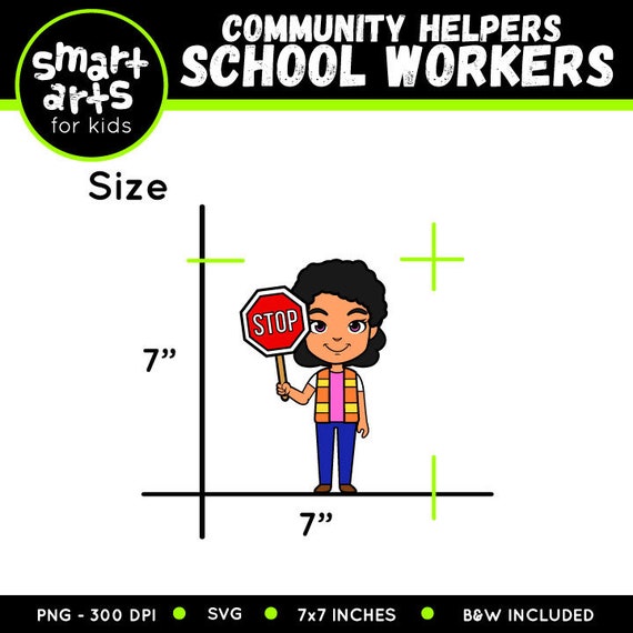School Workers Clip Art Png Png Clipart Graphics Artwork Etsy