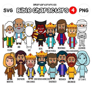 Biblische Figuren-Cliparts 4 für den Sonntagsschulunterricht | SVG-Datei für Cricut