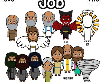 Immagini clipart di professioni per la scuola domenicale / File SVG per Cricut