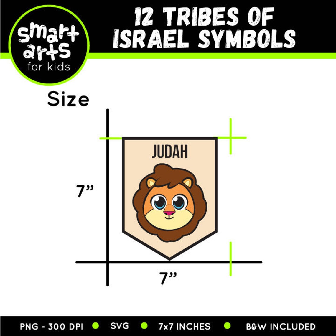 12 Tribes of Israel Symbols Clip Art Israel Symbols Bible - Etsy