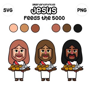 Jesus Feeds the 5,000 Clip Art – Bible Story SVG & PNG | Sunday School ...