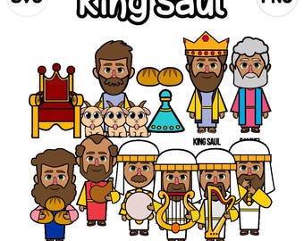 King Saul Clip Art- bible based - bible characters - VBS - instant download - SVG Cricut - sunday school - bible story