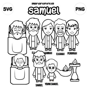 Samuel Clip Art- bible based - bible characters - VBS - instant download - SVG Cricut - sunday school - bible story image 3