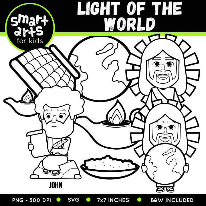 Light of the World Clipart Bible Based Bible Characters - Etsy