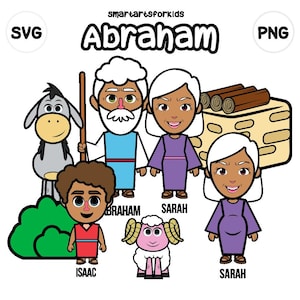 Abraham Clip Art - bible based - bible characters - Abraham - bible story - Old Testament - bible story - SVG Cricut - Genesis 22