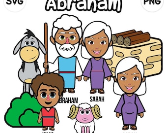 Abraham Clip Art - bible based - bible characters - Abraham - bible story - Old Testament - bible story - SVG Cricut - Genesis 22