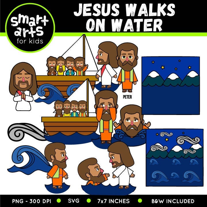 Walking With Jesus Clipart