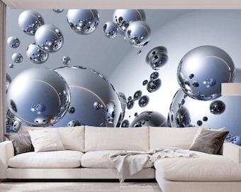 Murales 3d Modernos Mural De Pared 3D De Espacio Para Expansión, Ilusión óptica, Extraíble, Autoadhesivo, 3D, Para Guardería, Dormitorio, Sala De Estar, Habitación De Los Niños, TV, Sofá, Pared De Fondo, 135
