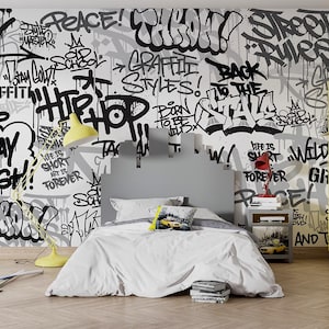 Graffiti Street Art Wallpaper: Kids Room Wall Mural