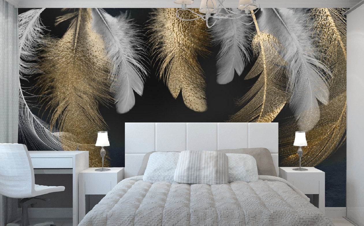 Feather Wallpaper - Etsy Feather Wallpaper - Etsy