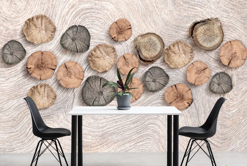 3d Wooden Vinyl Photo Wallpaper Rustic Interior Design Wall Mural Modern Decor Room