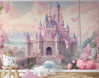 背景ボード　PRINCESS ROOM〜PASTEL PINK 背景ボード PRINCESS ROOM〜PASTEL PINK（子供の部屋のための