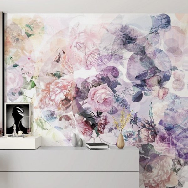 Lavender Watercolor Wallpaper Etsy