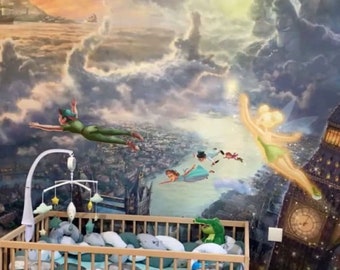 Peter Pan Wallpaper Etsy