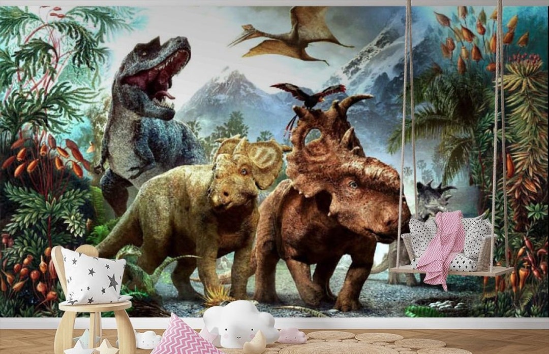 Supzone Stickers Muraux Dinosaures 3D Effet Réaliste - Autocollants Muraux Préhistoriques Pour Chambre Enfant Garçon, Salle De Jeux Ou Classe - Aventure Jurassique Ultra Immersive