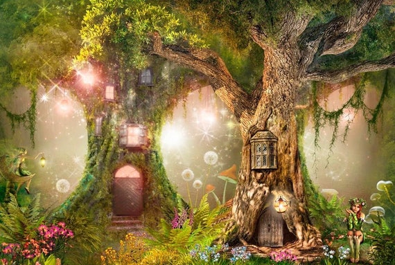 Kids Wallpaper Magic Forest Etsy Kids Wallpaper Magic Forest Etsy