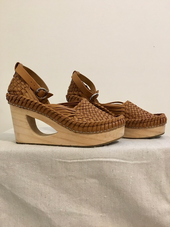 Huarache Clog/Wedges/Wedge Shoes/Wedge Sandals