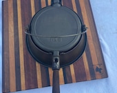 Vintage Unmarked Cast Iron high base waffle iron, favorite, Puritan, Chicago.