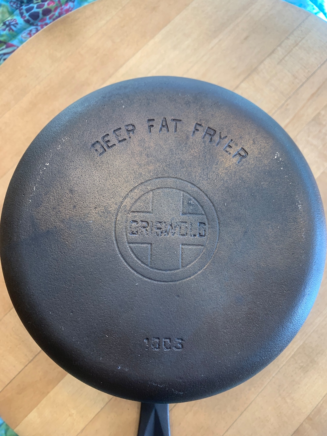 Vintage Griswold Deep Fat Fryer Cast Iron Small Logo 1003 Etsy