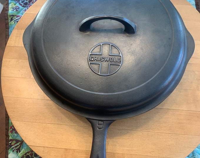 Vintage Griswold Large Logo Cast Iron Skillet Size 9 710 F With