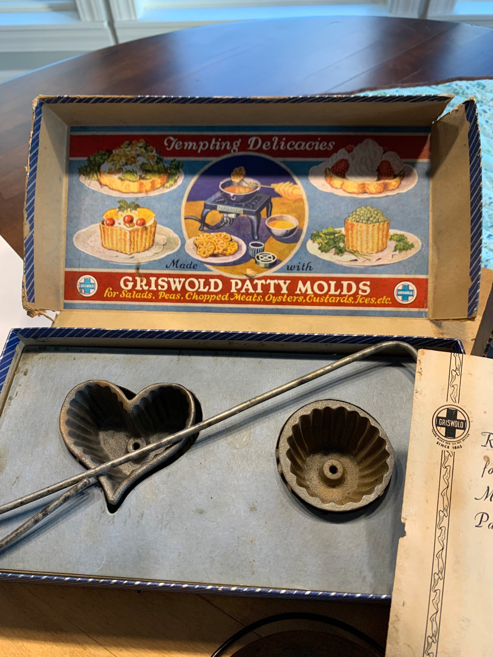 Griswold Deep Patty Bowl 71 With Two Sets of Griswold Patty Etsy