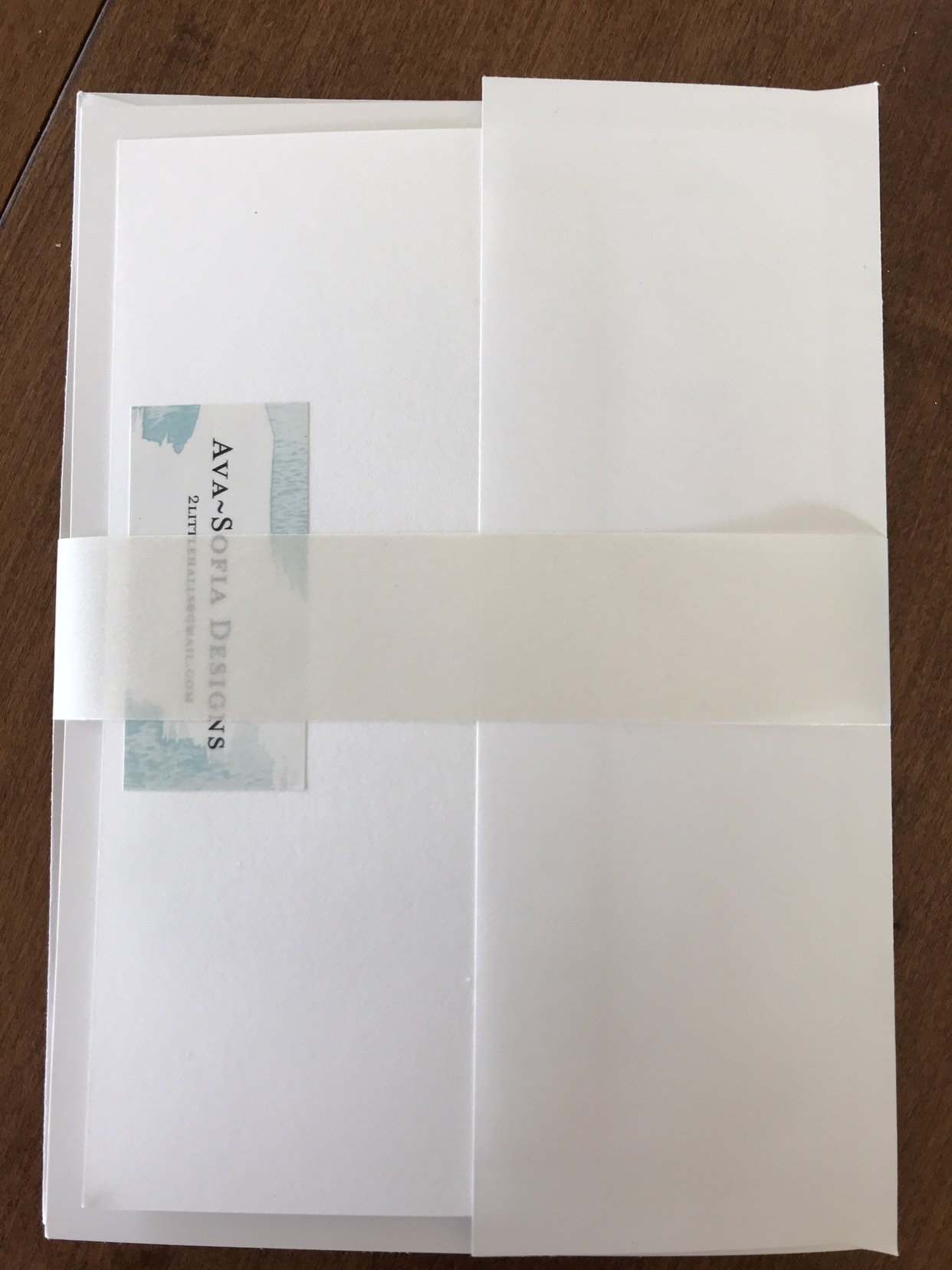 Blank Greeting Card Blue Flowers 5x7 Etsy UK