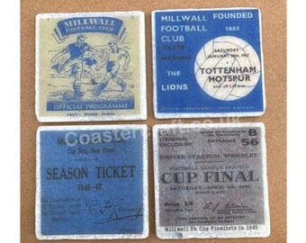 Round MILLWALL F.C. Coasters FREE POSTAGE UK Pack of Official Beer Mats 