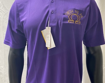 Omega Psi Phi 3D Omega Lettered EXTREME Performance Polo