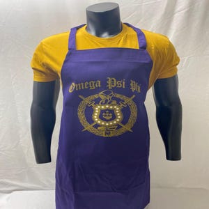 Omega Psi Phi BRUH Shield Grilling Apron