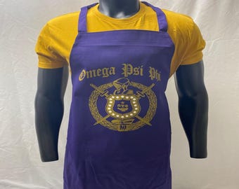 Omega Psi Phi BRUH Shield Grilling Apron